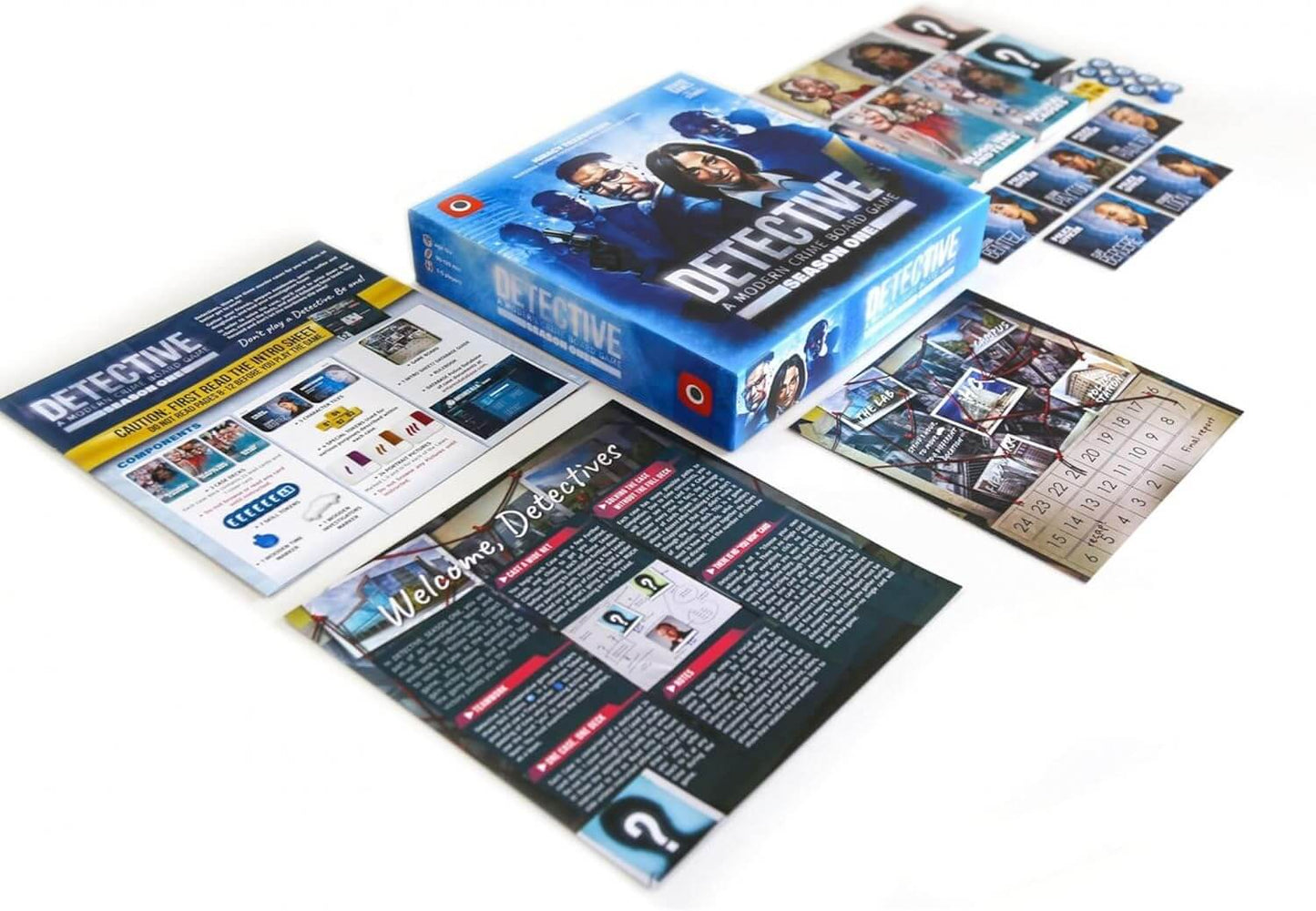 DETECTIVE: SEASON ONE – SOLVE THRILLING CRIMINAL CASES IN THIS COOPERATIVE INVESTIGATIVE GAME | EN - Game On Board
