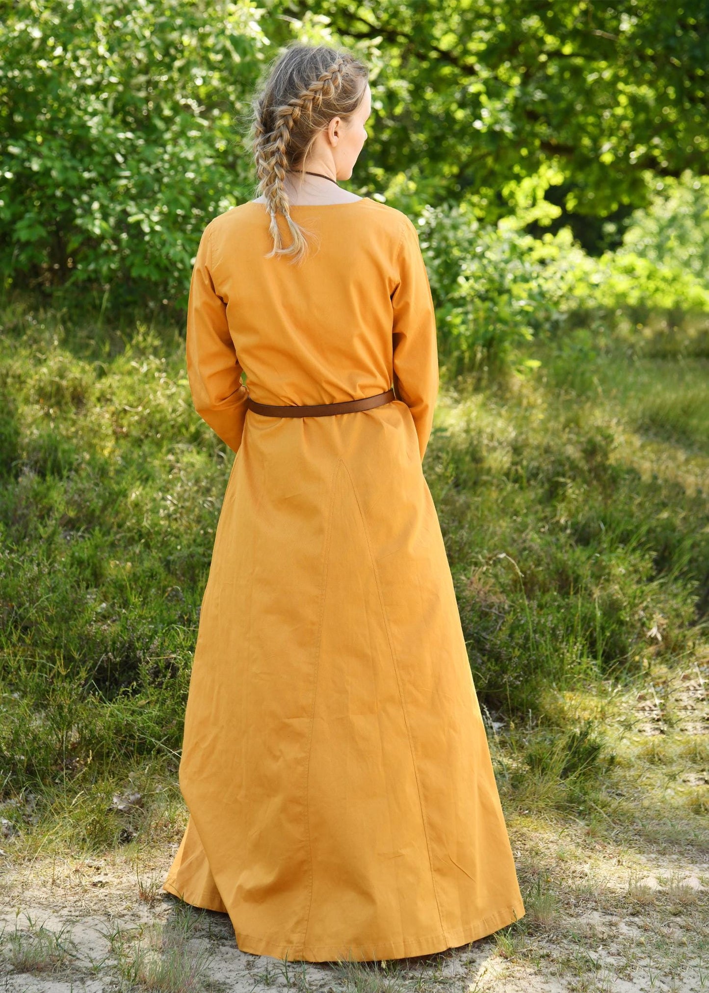 MEDIEVAL LARP DRESS - MILLA VIKING DRESS MUSTARD YELLOW - Game On Board