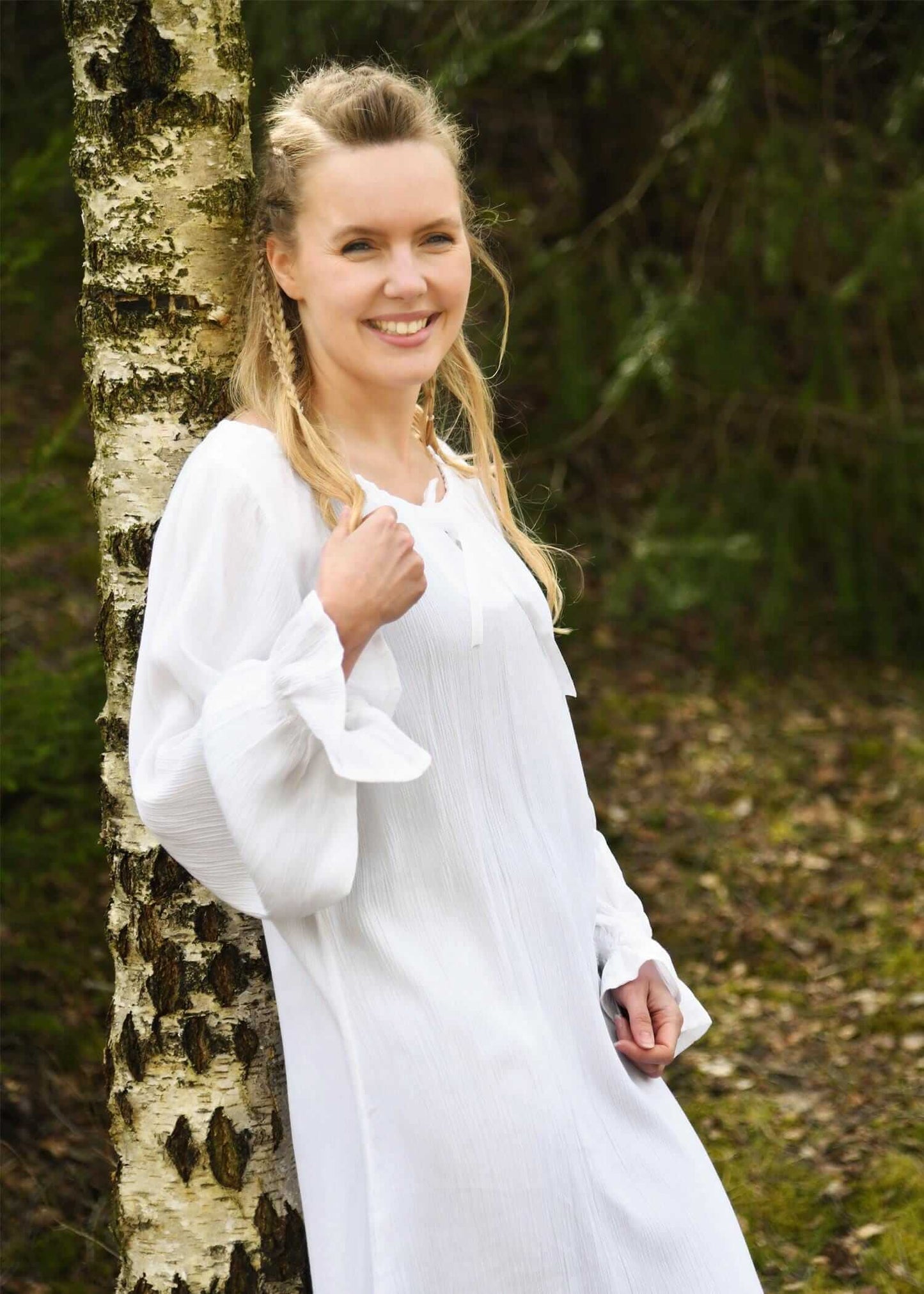 MEDIEVAL LARP UNDERSKIRT - WHITE - Game On Board