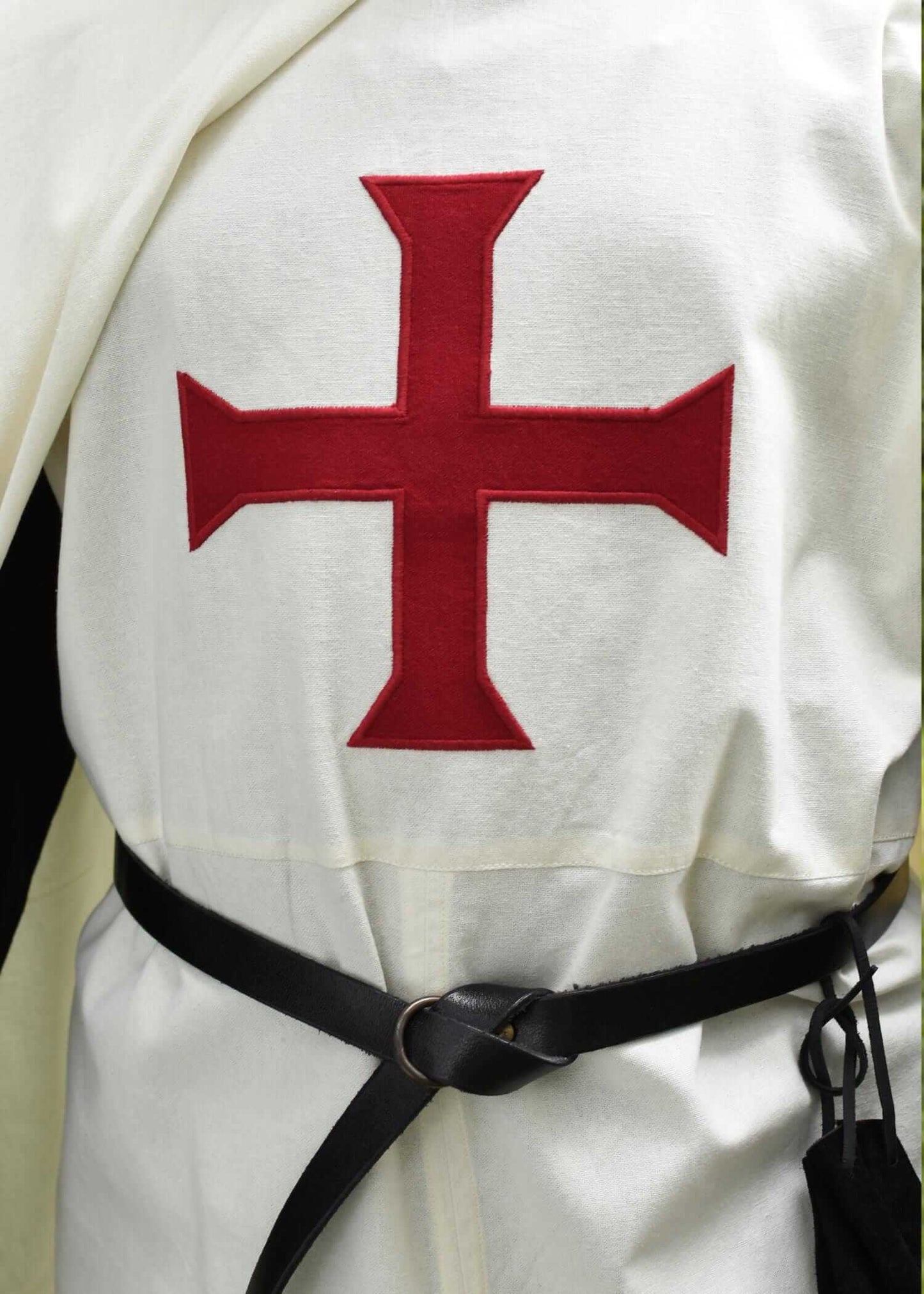 MEDIEVAL TEMPLAR COAT - TEMPLAR LARP GARMENT WHITE/RED - Game On Board