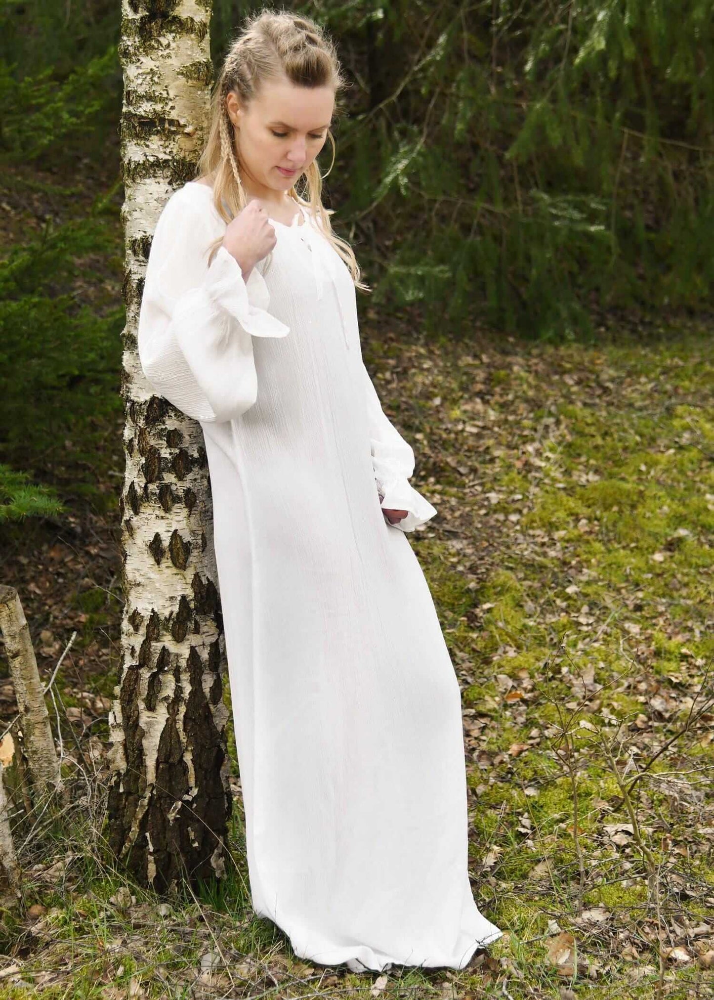 MEDIEVAL LARP UNDERSKIRT - WHITE - Game On Board