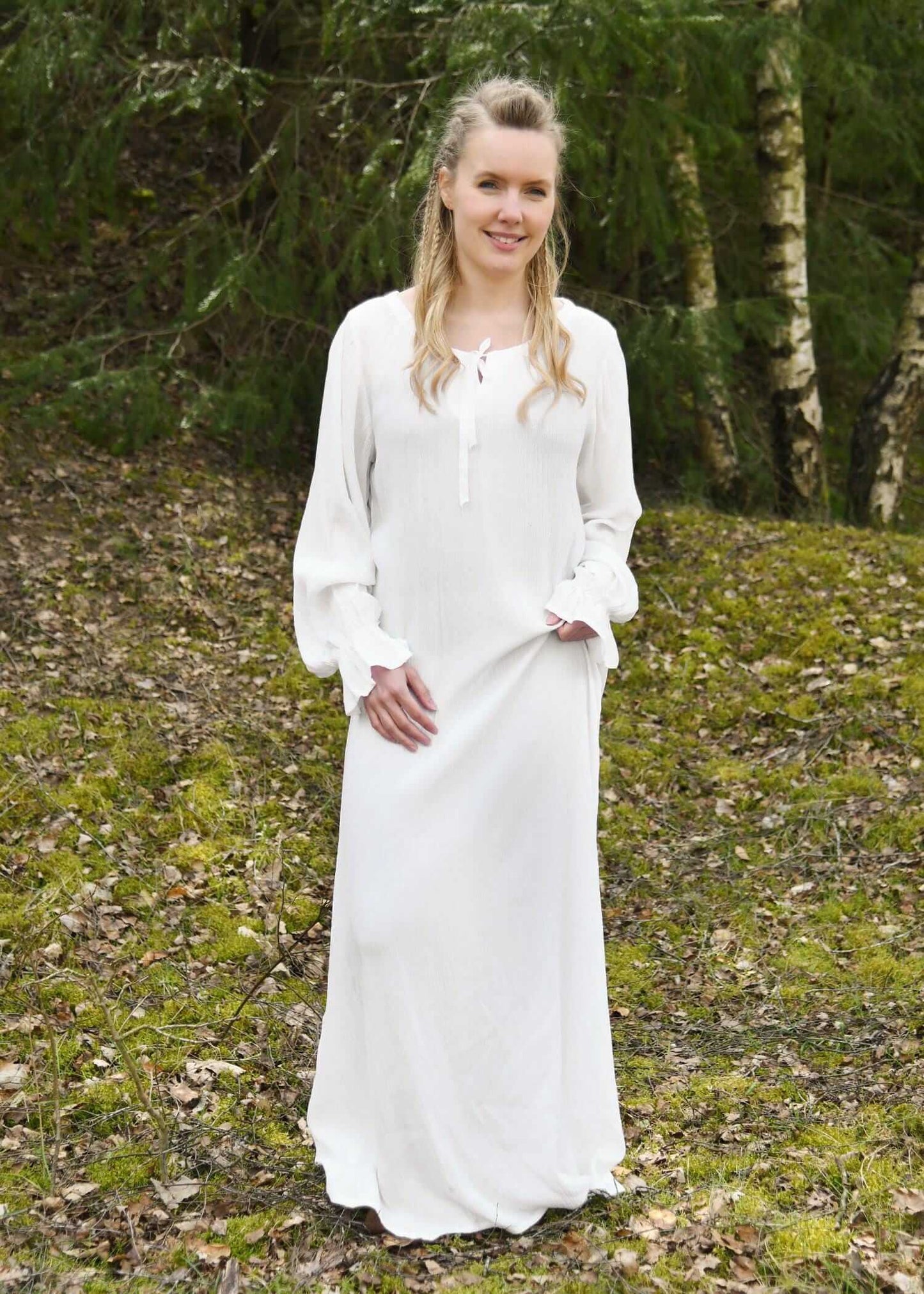 MEDIEVAL LARP UNDERSKIRT - WHITE - Game On Board