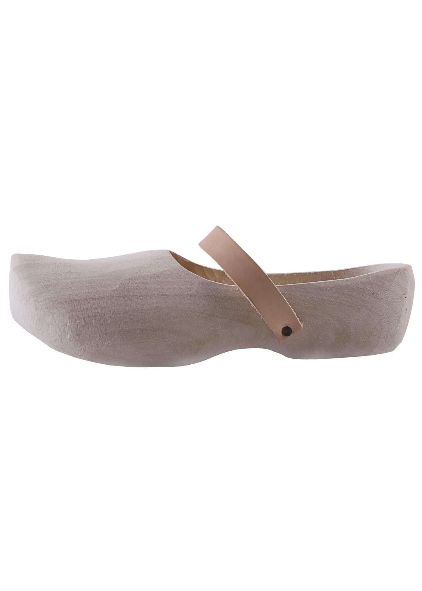 WOODEN FARMER SHOES FOR LARP - WITH LEATHER STRAP - Game On Board