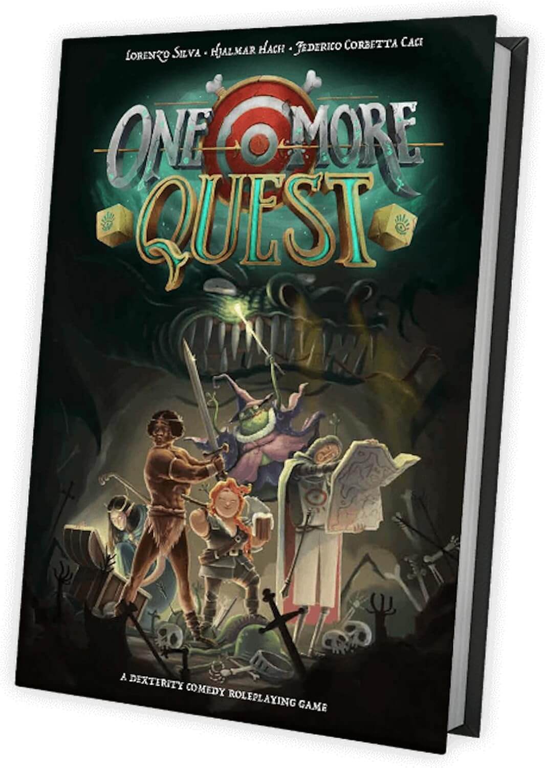 Cover of One More Quest, a humorous fantasy RPG featuring chaotic gameplay and colorful characters.