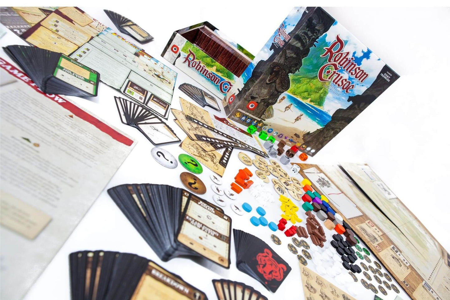 ROBINSON CRUSOE BOARD GAME - COOPERATIVE STRATEGIC SURVIVAL AND EXPLORATION | 1-4 PLAYERS | EN - Game On Board