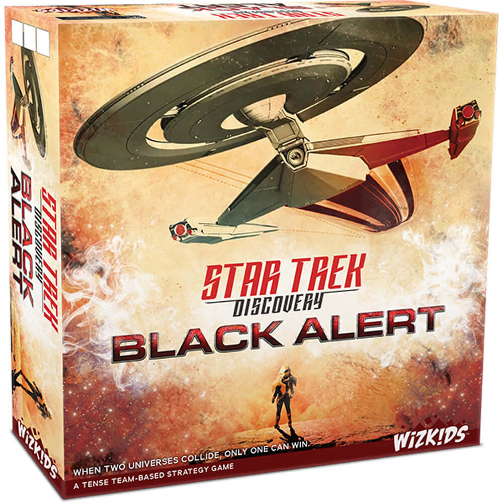 Star Trek Discovery: Black Alert board game box showcasing team-based strategy gameplay for 4-8 players.