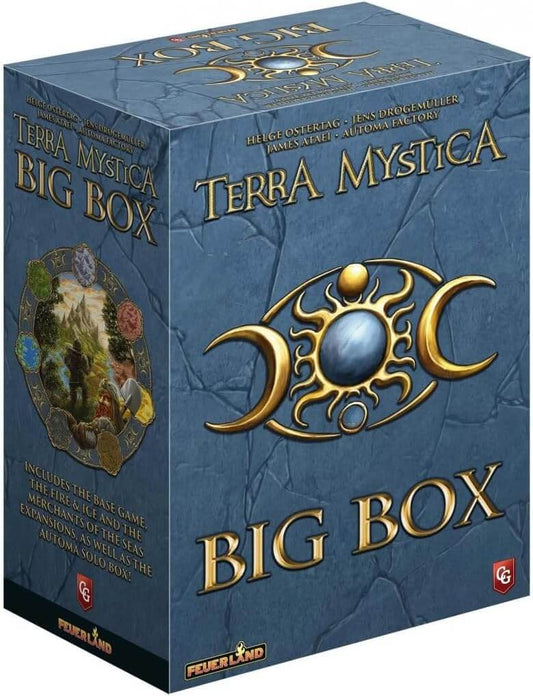 Terra Mystica Big Box board game featuring fantasy elements, expansions, and strategic gameplay.